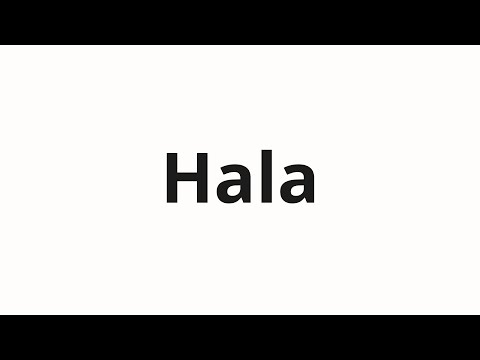 How to pronounce Hala