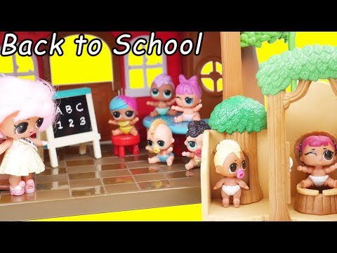 Barbie LOL Family Travel Morning Routine on School Ship with Neonlicious
