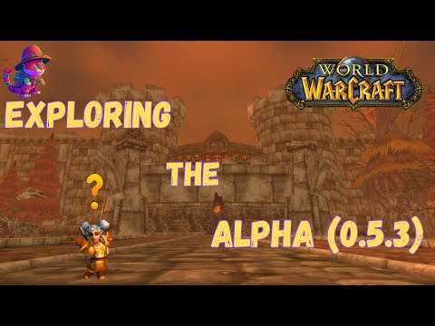 Old Stratholme Next To The Dragon Isles?! Exploring the World Of Warcraft Alpha (0.5.3)