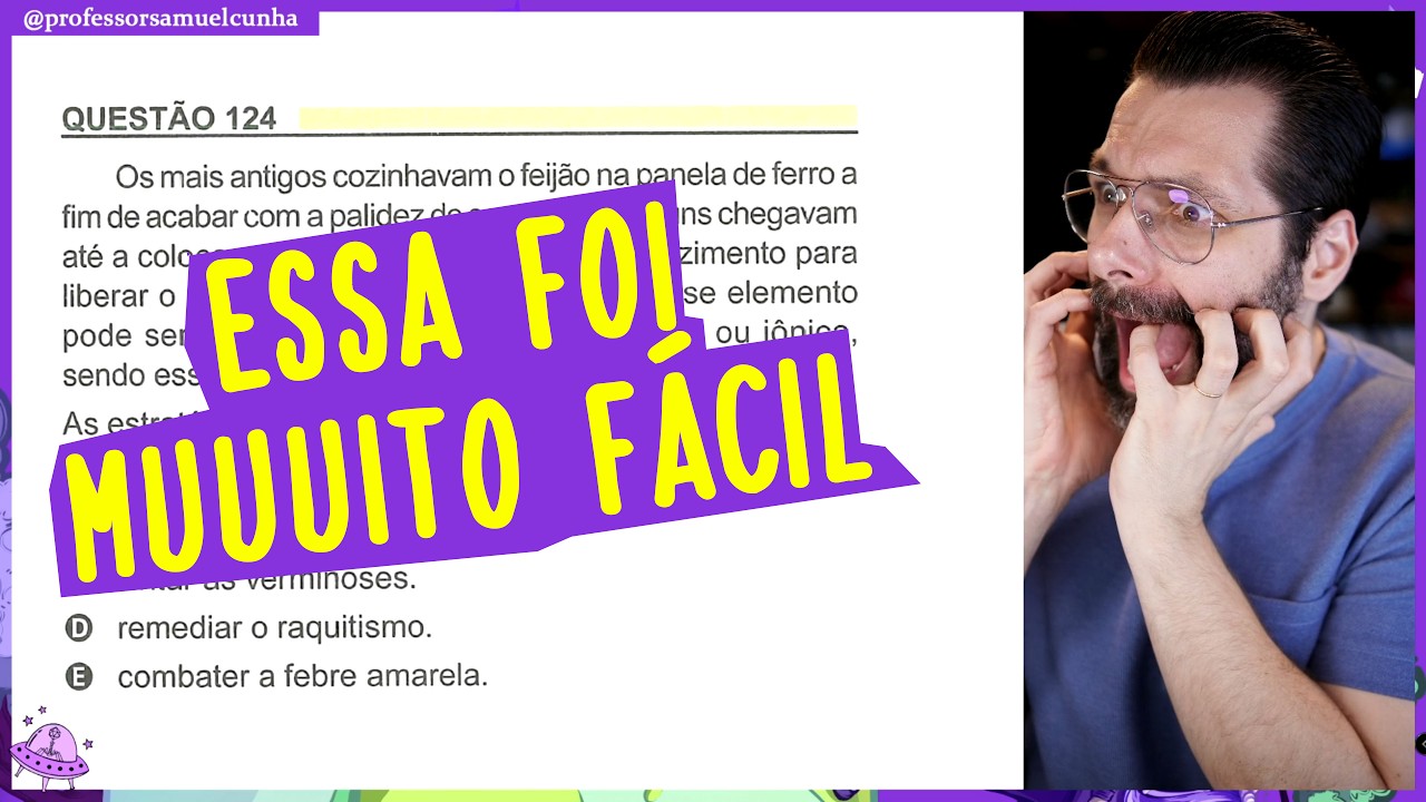 AS MAIS FÁCEIS DE BIOLOGIA NO ENEM 2023 | Professor Samuel Cunha