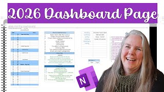 How to create a 2026 monthly dashboard page in OneNote