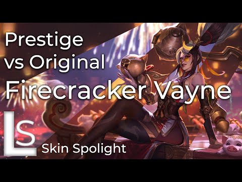 Firecracker Vayne VS Prestige Firecracker Vayne - Skin Spotlight - Firecracker - League of Legends