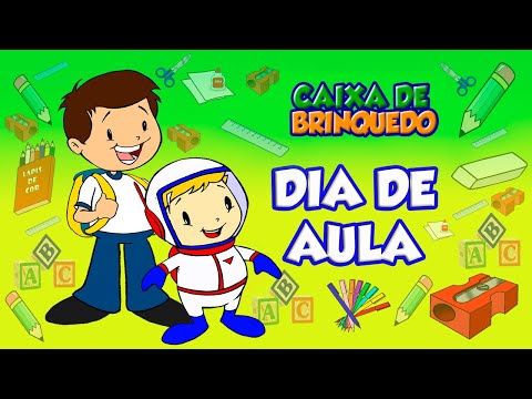 Caixa de Brinquedo - Dia de Aula - Desenho Infantil