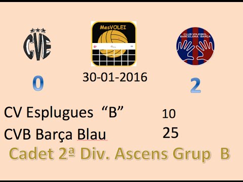 Cad CV Esplugues vs @CVBarcelona blau 0-2