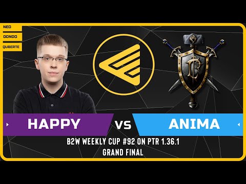 WC3 - [UD] Happy vs Anima [HU] - GRAND FINAL - B2W Weekly Cup #92