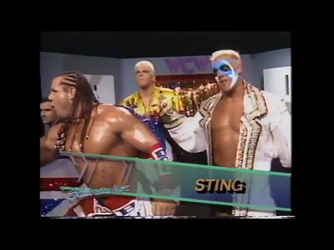 Sting, Bulldog, & Rhodes vs Slater & Wrecking Crew   Saturday Night June 12th, 1993