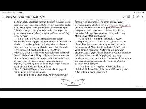 "Müsibəti-Fəxrəddin" (N.Vəzirov) #miq2023 #ədəbiyyat #sertifikasiya #izah #təhlil #ədəbiyyat