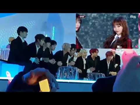 181210 WANNA ONE Reaction To IZONE's cover of Energetic @ MAMA 2018