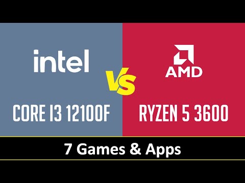 CORE I3 12100F vs RYZEN 5 3600 - Apps & Gaming 1080p 1440p (RTX 4090)