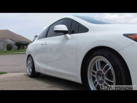 2012 Civic Si on Enkei RPF1 17x8 with a +35mm Offset