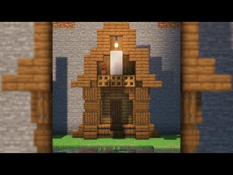 Minecraft: Wooden House Tutorial in Minecraft! #shorts