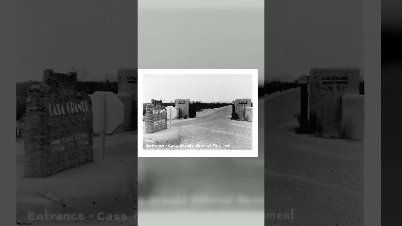 Entrance to Casa Grande National Monument, Arizona, 1950s Video