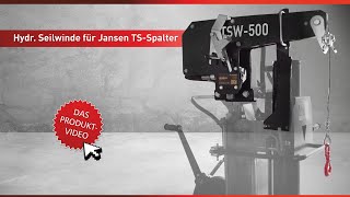 Hydraulický lanový navijak Jansen TSW-500 pre štiepačky TS-22, TS-30(K)