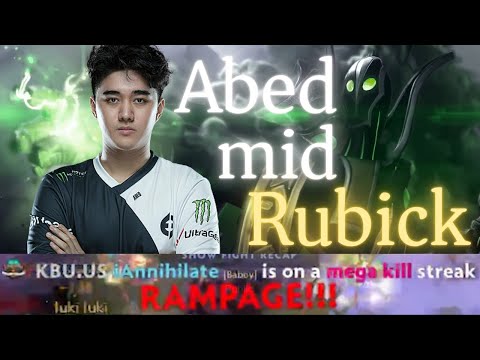 Abed mid Rubick 12K comeback - Gyrocopter Rampage - dota2