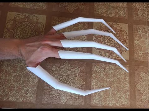 Como hacer garras de papel