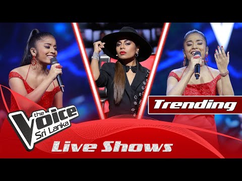 Naveesha Sooriyaarachchi | Pawela Kodu Akase (පාවෙලා කෝඩු ආකාසෙ)  | Live Shows | The Voice Sri Lanka