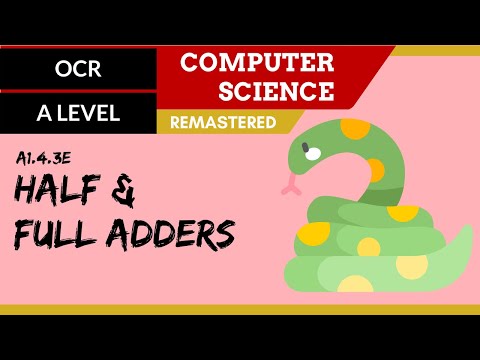 105. OCR A Level (H446) SLR15 - 1.4 Half & full adders