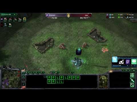 Scarlett (Z) vs Jim's (P) Resonating Glaives Adept all-in G2 of a BO5
