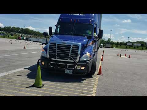 How to driver side parallel park a semi for cdl test