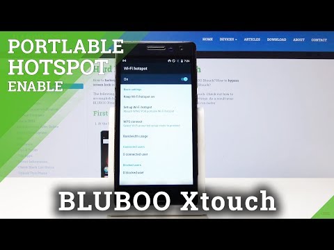 How to Activate Portable Hotspot in BLUBOO Xtouch - Set Up Wi-Fi Hotspot