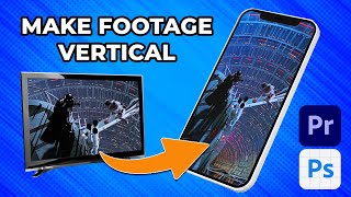 How to Turn Horizontal Video into VERTICAL Video with A.I. (Photoshop Tutorial)
