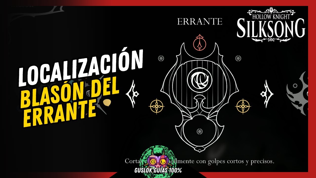 UBICACIÓN del BLASÓN de ERRANTE | GUÍA 100% | 💯Hollow Knight: Silksong🏆 UBICACIÓN del BLASÓN de ERRANTE | GUÍA 100% | 💯Hollow Knight: Silksong🏆