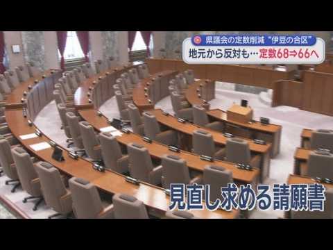 YouTube Video 焦点の一つ議員定数削減案は定数を２つ減らす合区案でまとまる　静岡県議会９月定例会　検討委員会では反対していた公明党県議団が賛成に回る