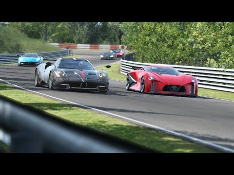 Nissan Concept 2020 Vision GT vs Supercars at Nordschleife