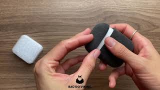 Vídeo de Case Capa Capinha Camurça Alcantara Preta Compatível com AirPods e AirPods 2