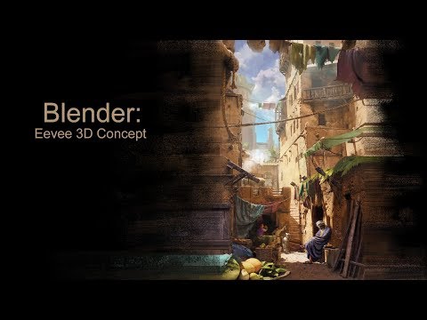 Agrabah streets (Blender eevee 3d concept)