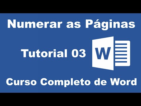 Vídeo: Como colocar número de páginas no Word: Q&A