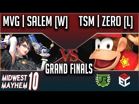 Midwest Mayhem 10 GRAND FINALS - MVG | Salem [W] (Bayonetta) vs TSM | ZeRo [L] (Diddy Kong)