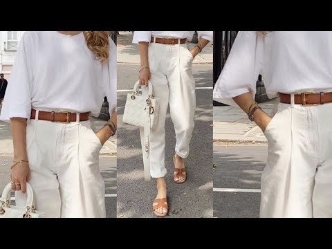 PANTALONES de COLOR BLANCO COMO HACER BELLAS y ELEGANTES COMBINACIONES de ROPA con PANTALON de COLOR