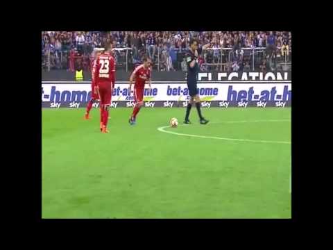 Lars Pegelow rastet aus [KSC-HSV] Relegation - Rückspiel - 2015