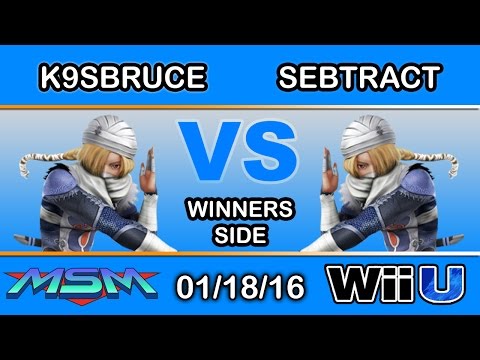 MSM 33 - DP | K9sBruce (Sheik) Vs. Sebtract (Sheik) Winners Side - Smash Wii U