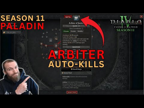 Auto-Kill Arbiter Paladin: Smash Through T4 With Easy In Diablo 4 Season 11!