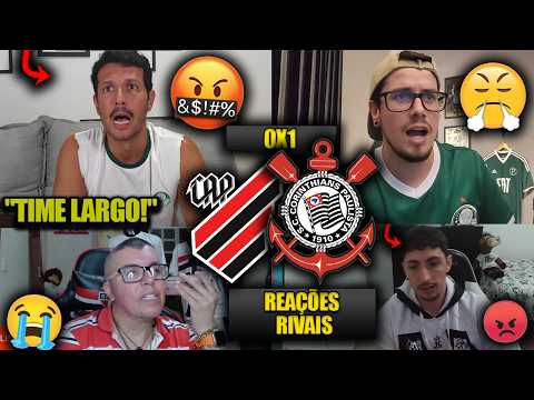 REAÇÕES dos RIVAIS FURIOSOS com VITÓRIA do TIMÃO - ATHLETICO-PR 0x1 CORINTHIANS - REACT BRASILEIRÃO