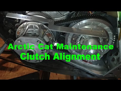 How to Check and Adjust Clutch Alignment on an Arctic Cat Diamond Drive Snowmobile.