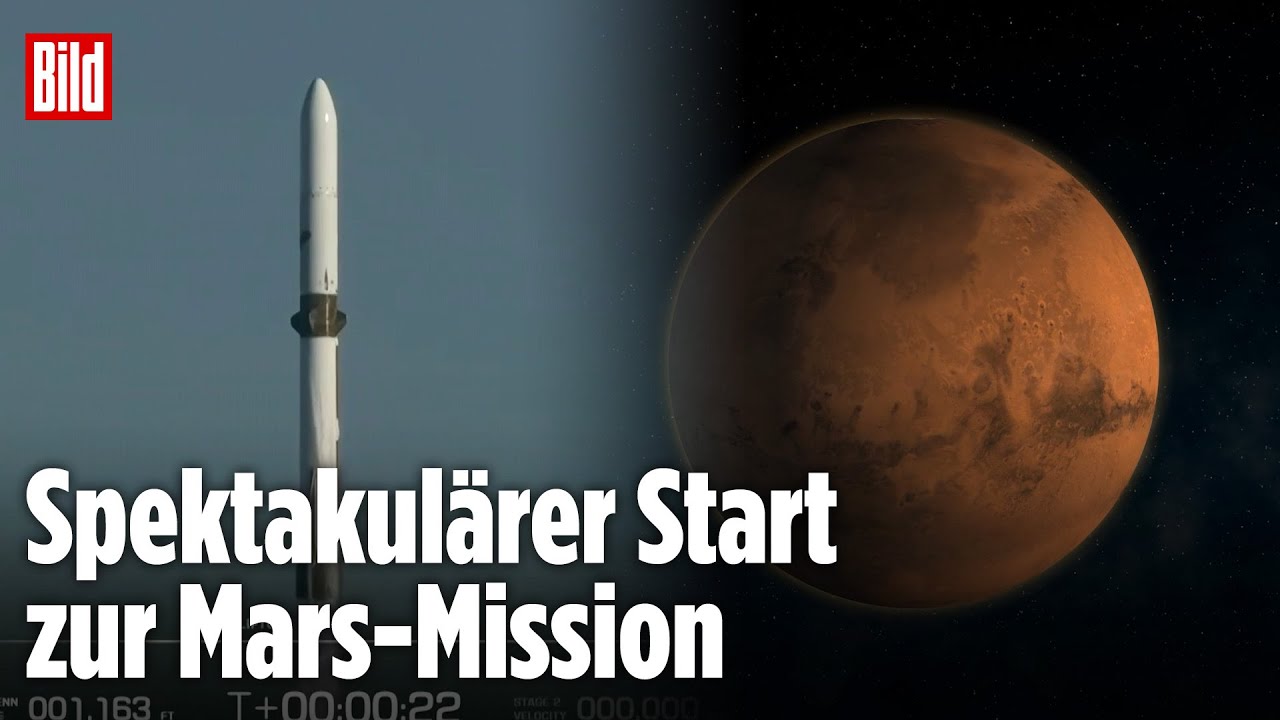 Blue Origin-Rakete schickt Nasa-Satelliten zum Mars!