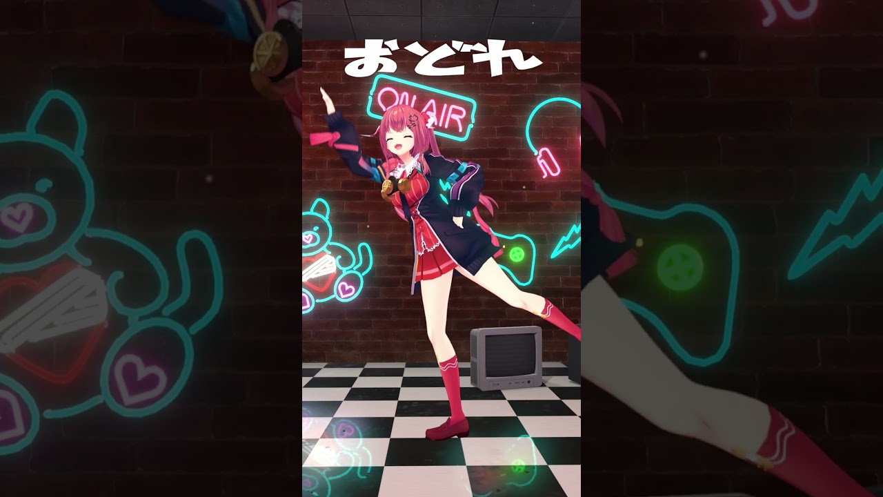 右手が下がらない #ギリギリダンス 踊ってみた!! 「 #はいよろこんで  / #こっちのけんと ] #天ヶ瀬むゆ #にじさんじ  #shorts