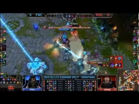 Summer playsoffs semifinals Fnatic vs Roccat Game 1 highlights
