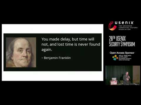 USENIX Security '19 - The Spies Hacking our Phones are Going Dark, and We're All in Trouble