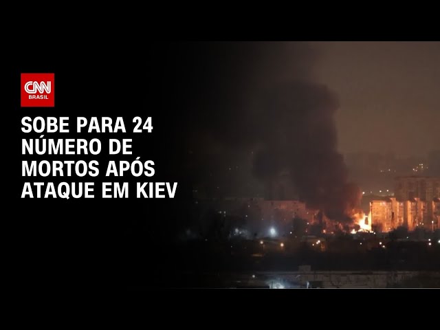 Guerra no Leste Europeu: Sobe para 24 número de mortos após ataques em Kiev | LIVE CNN