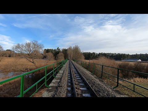 Vista panorâmica do motorista - Vapor na Waldviertelbahn - Gmünd para Litschau