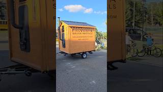 Book Sauna on wheels Only $650 a night.  #saunalife