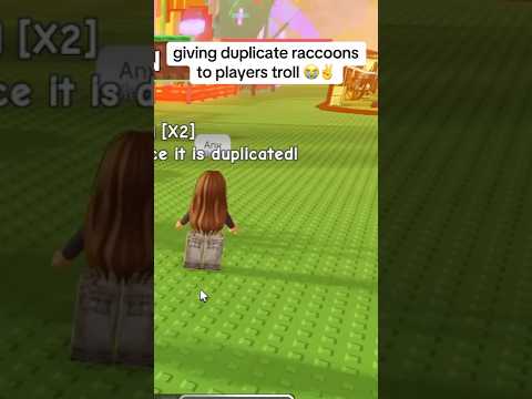 Trading A DUPLICATED RACCOON To Grow A Garden players 😭 #growagarden #gag #roblox