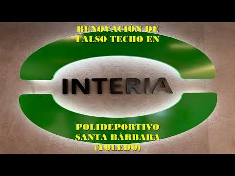 POLIDEPORTIVO SANTA BARBARA (TOLEDO). RENOVACIÓN DE FALSO TECHO INTERIA AISLAMIENTOS S.L. #interiasl