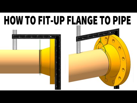 HOW TO FIT UP FLANGES ON BOTH ENDS OF AN ECCENTRIC REDUCER TUTORIAL Pipe fit up tutorials
