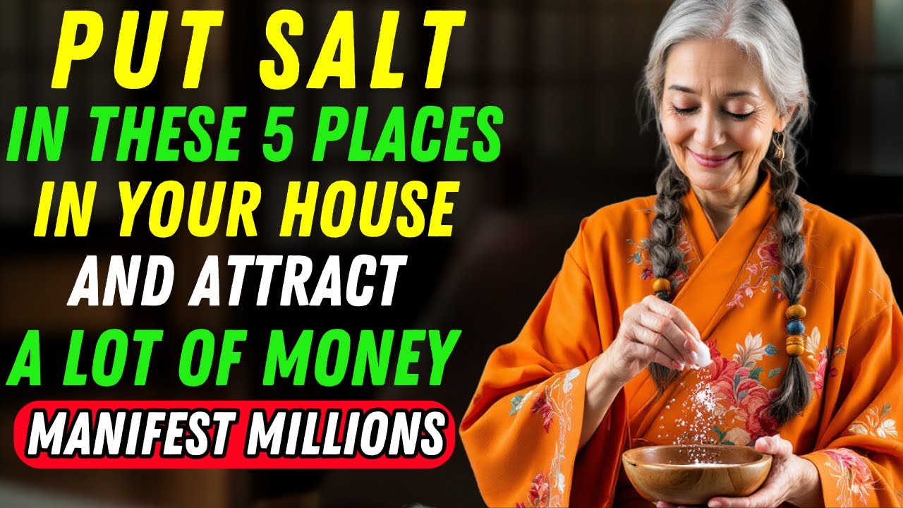 PUT SALT in these 5 PLACES in your HOME and attract A LOT OF MONEY IN 2025 | Buddhist Teachings