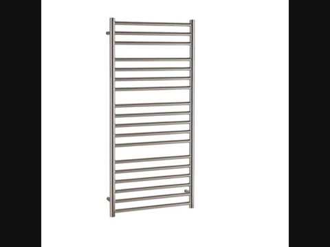 Buy Modern Heated Towel Rails For Central Heating / Electric - Round Tube at solairequartz.com